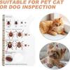 Tick Remover Tools,2 Pcs Tick Catching Card with Magnifying Glass Pets Lice Catcher Plastic Tick Remover Card Suitable for Removing Ticks on Cats and