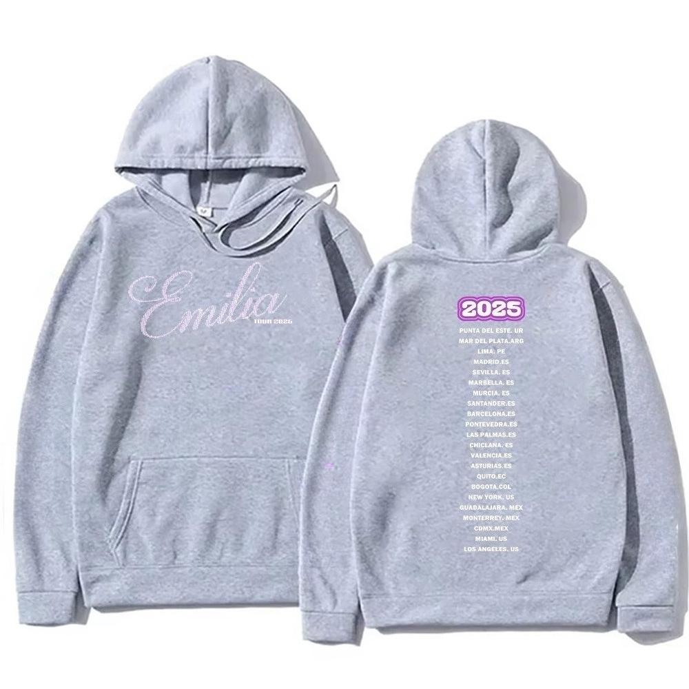 Emilia Mernes Hoodie Strass Tour 2025 Clothing Men Women Fashion Aesthetic Sweatshirt Casual Autumn Cotton Pullovers High Street