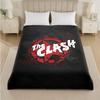 The Clash Print Flannel Blanket Cozy Lightweight Plush Throw Blanket For Bed Sofa Household Use