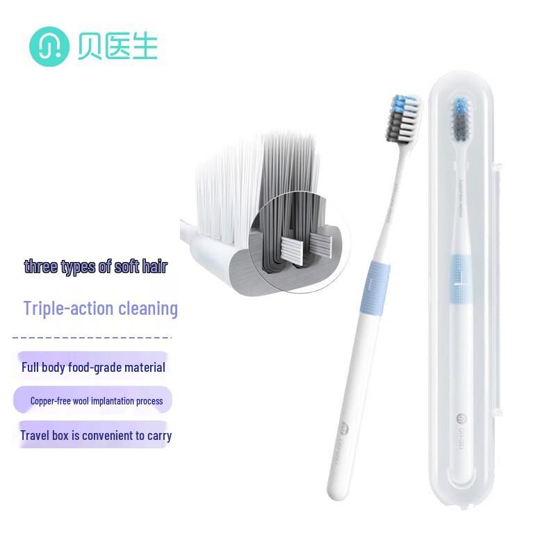 

DR.BEI Ultra-Fine Soft Bristle Toothbrush - 5-Pack Travel Set