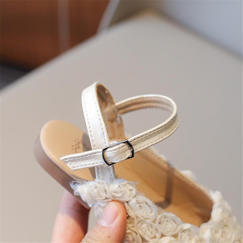 Baby Mädchen Sandalen Bequeme Kinder Blumen Prinzessin Weiche Sohle Sommerurlaub Meer Kinder Freizeitschuhe Größe 24-34
