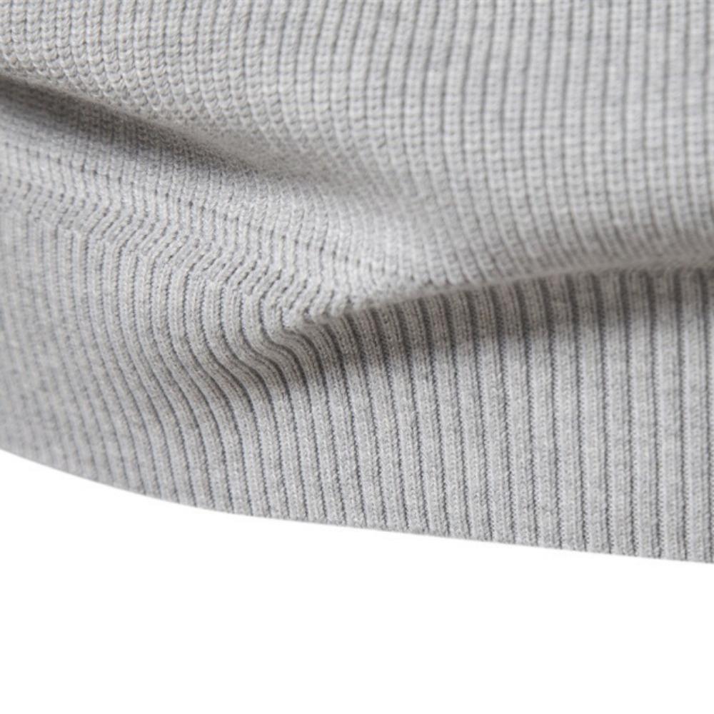 Men's Long-sleeved Polo Shirts and Sweaters for Autumn and Winter Are Warm and Comfortable. Half-zipper Stand-up Collar Casual and Trendy Pool Shirts