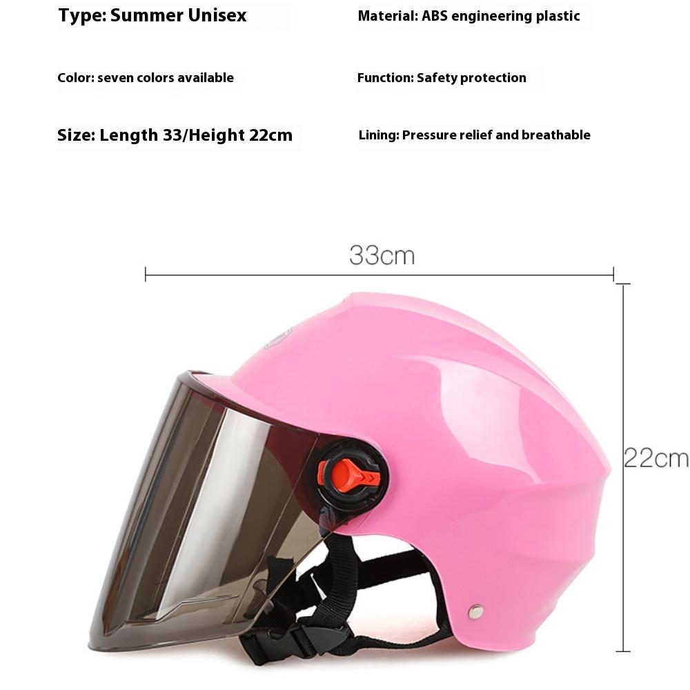 Electric Car Helmet Men's and Women's Universal Hard Hat Light Half Helmet