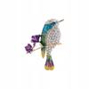 Pinets Brooch Bird Flowers Rhinestones