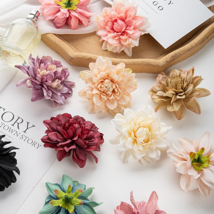 Silk Artificial Flower Chrysanthemum DIY Gifts Candy Box Wedding bridal bouquet Festival Home Room Outdoor Garden Decora Wreath