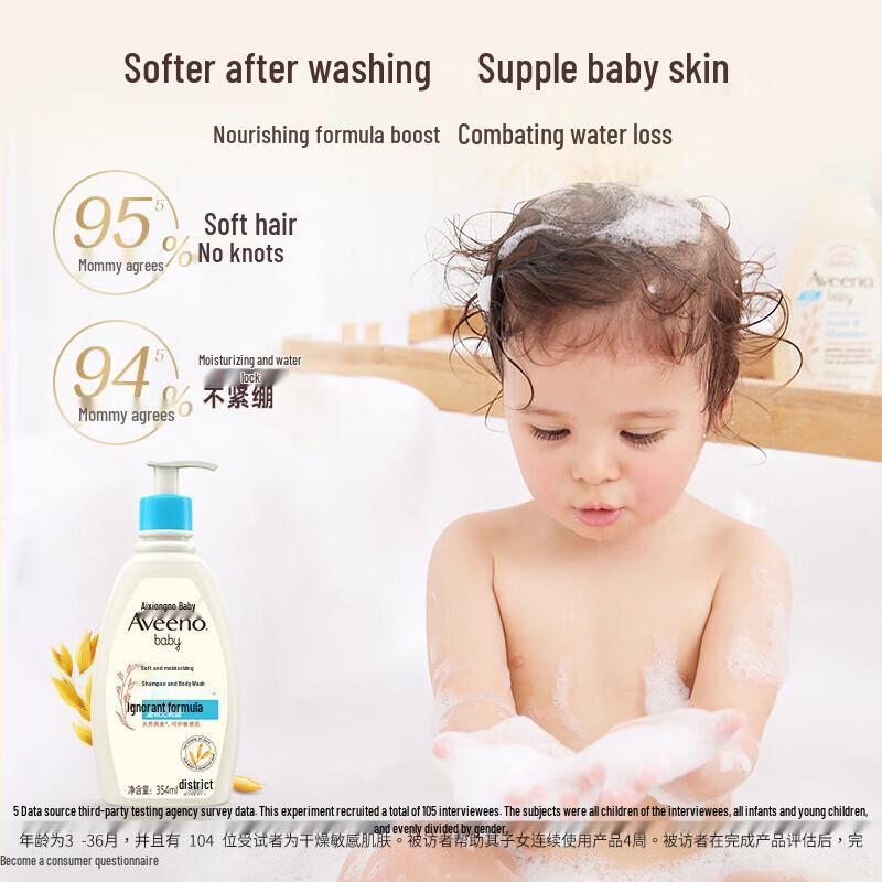 Aveeno Baby Gentle Moisturizing Wash & Shampoo (2-Pack)