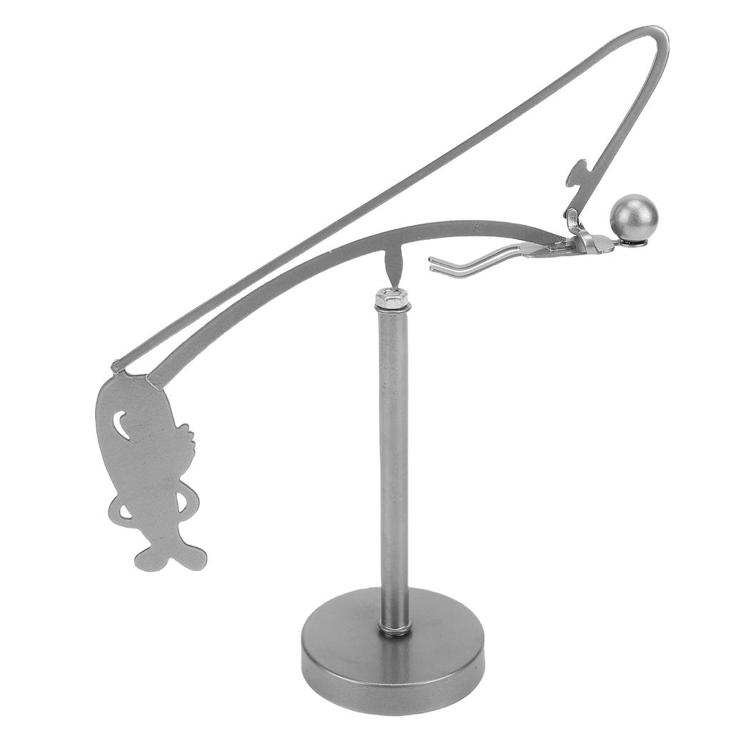 Fisherman Balancing Sculpture Metal Fisherman Kinetic Balancing Desk Toy for Decoration Present