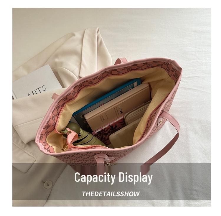 Women's 2025 Trendy High-End Versatile Shoulder Handbag: Large Capacity Underarm Tote