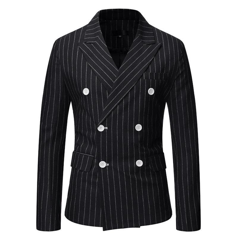 Blazer Gessato Doppio Petto da Uomo - Taglia Europea, Collezione Autunno/Inverno 2020