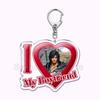 Pfp Sephiroth Acrylic KeyChain Pendant Key Ring I Love My Boyfriend Girlfriend Pink Heart Keyring for Bag Pendant Jewelry Gifts
