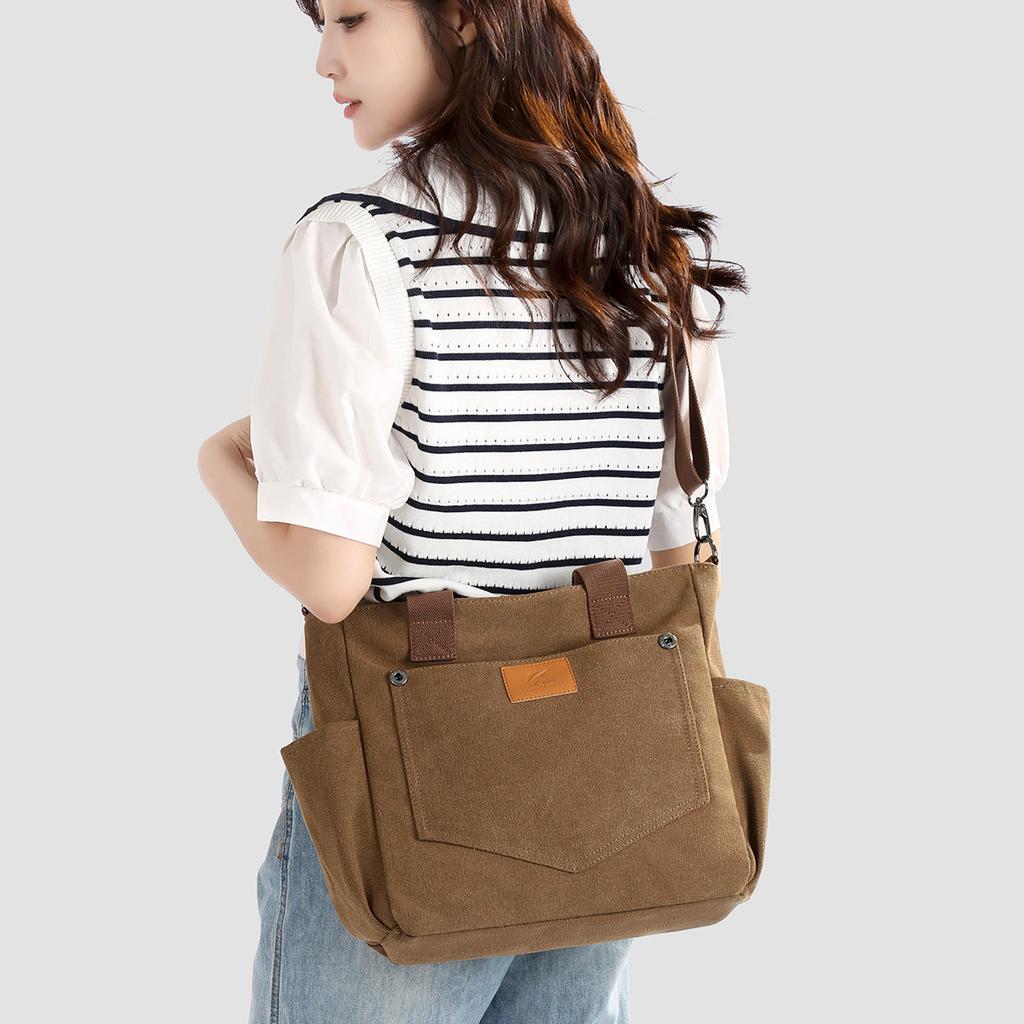 Waterproof-resistant Casual Shoulder Bag, Simple Bag, Tote Crossbody Bag, Retro Style