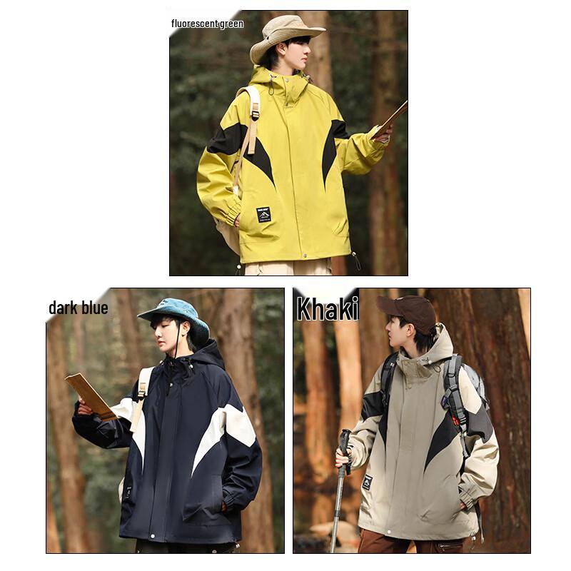 Eastern Camel Men's Outdoor Windproof Water-Repellent Hooded Jacket