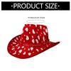 Christmas Top Hat for Women Men Holiday Celebration Cowgirl Hat Unisex Party Hat Festival Caps Party Props Costume Hat