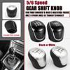 5/6Speed Car Leather Gear Shift Knob for Ford S-Max C-Max Kuga Galaxy Mondeo4 Mk4 Transit Tourneo Connect Focus Auto Accessories