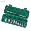 10Pcs Socket Wrench Set - L-Type Handle Socket Set with Storage Case for Car Repair & Maintenance