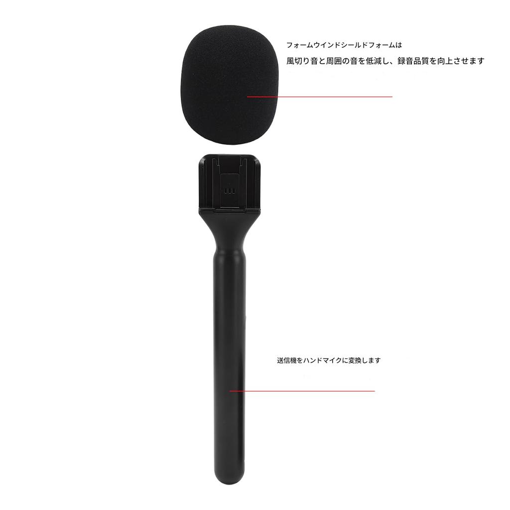TOPINCN Wireless Microphone Adapter G1 Lark Synco Compatible Handheld Holder Stand Kit 2 Pieces Lightweight Portable Interview Use