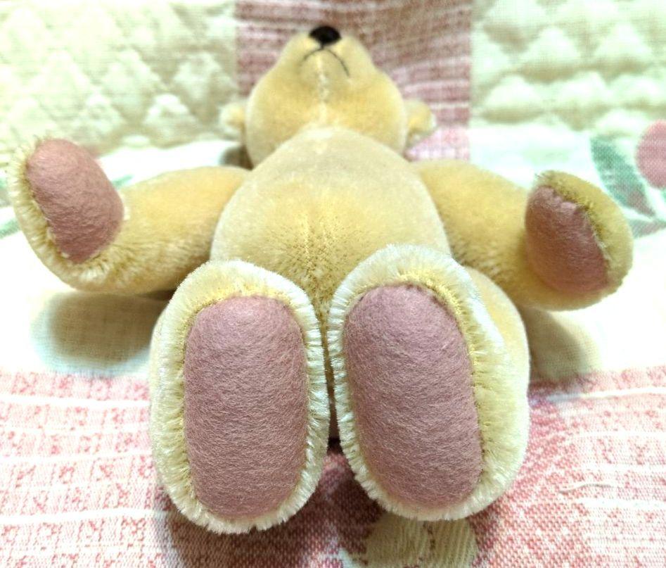 [USED] Handmade Beige Teddy Bear with a Small Face, Approximately 20cm