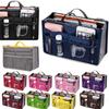 Lightweight and Large Capacity Makeup Bag with Double Zippers, Used for Work, Business Trips, Travel, and Storing Stationery