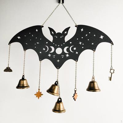 Halloween Wind Chime Animal Metal Bell Windchime Decor for Yard Door Opening