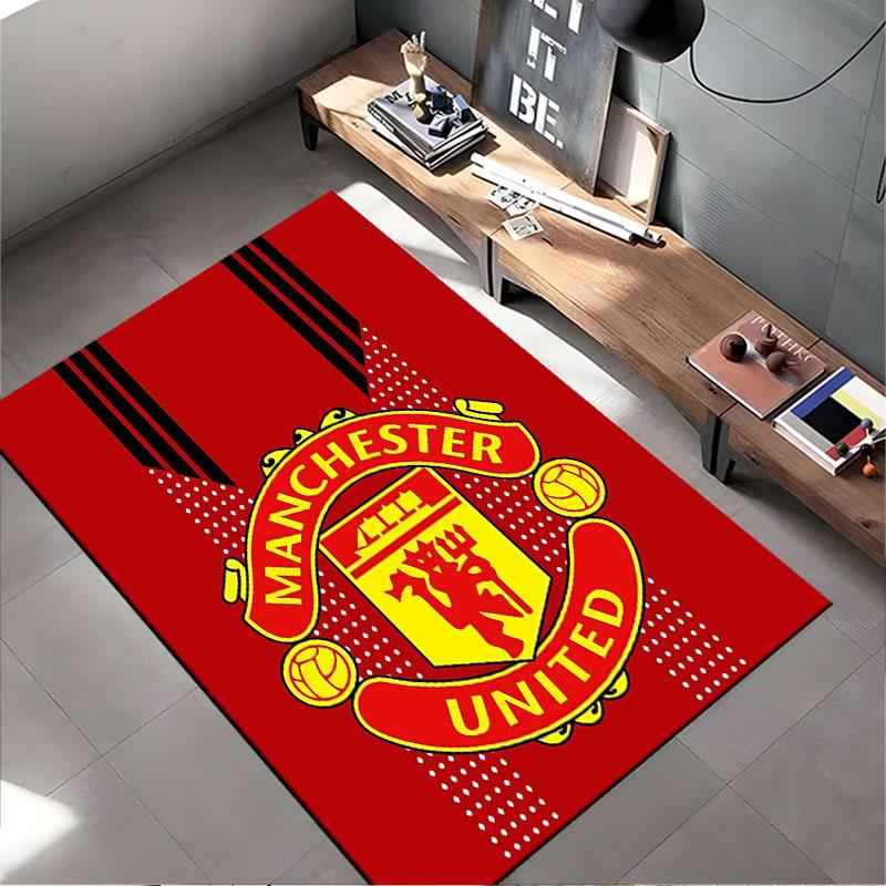 Manchester United Logo Carpet suitable as a non-slip mat for the living room or bedroom sofa