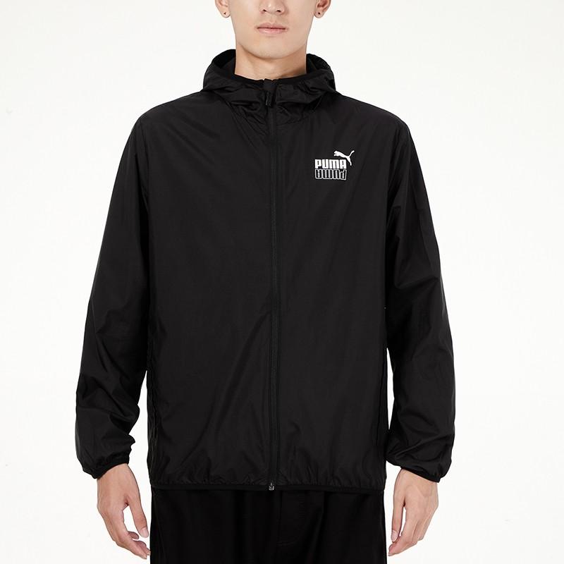 Puma Sports Casual Windproof Running Woven Jacket Men Jackets Black 846315-01