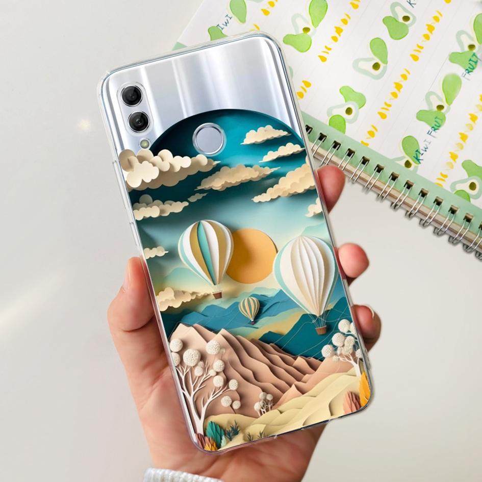Für Honor 10 Lite Hülle HRY-LX1 HRY-LX2 Abdeckung Mode Schmetterling Transparentes Silikon Hüllen Für Honor 10 10i Honor10 Bumper