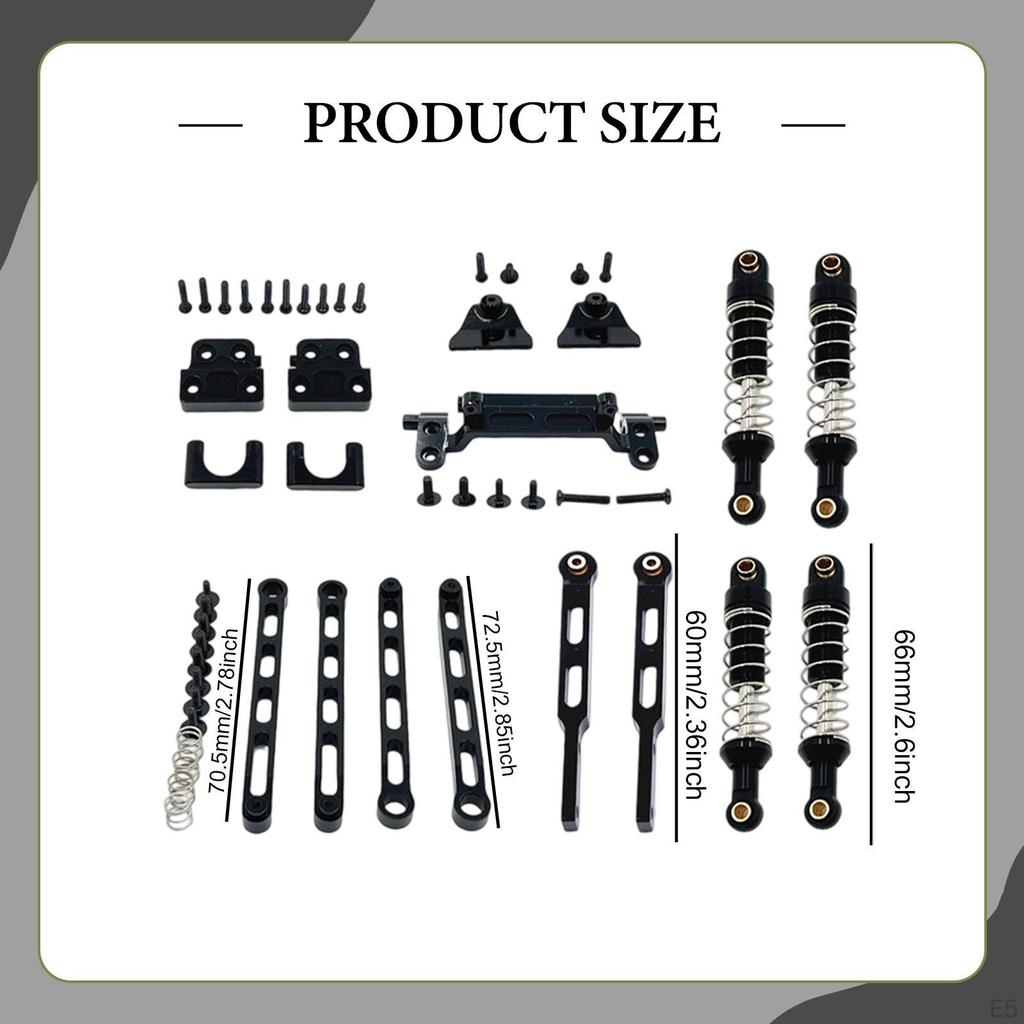 1/12 RC Upgrades Kit Fixing Components Shock Absorber Brackets Front Rear Axle Fixed Pull Rods for