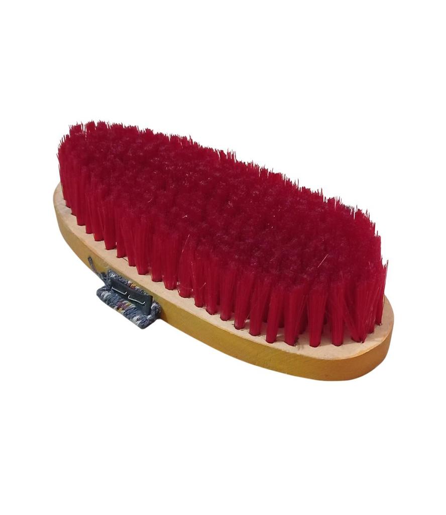 Wooden Horse Grooming Brush with Handle