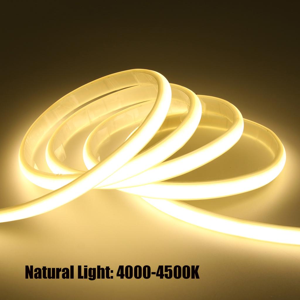 IP67 Waterproof COB Neon Strip Kit Bluetooth APP Control Dimmerable DC 12V 24V Flexible Ribbon LED Light 3000K 4000K 6000K