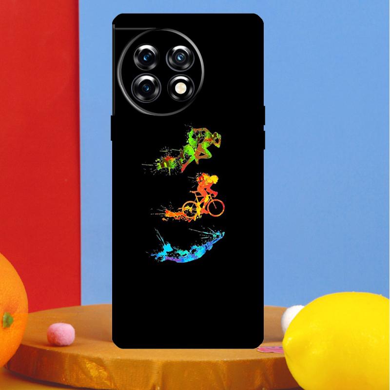 Bike Cycling Art Cover For OnePlus Nord CE 4 2 3 Lite N30 N10 N20 OnePlus 13R 13 12 12R 11 10 Pro 10T 8T Case