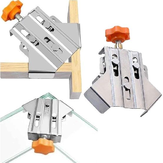 Quick Right Angle Fixing Clip BL-TL247, Multipurpose Stainless Steel 90 Degree Corner Clamp, Right Angle Clamp with Adjustable Swing Corner, For