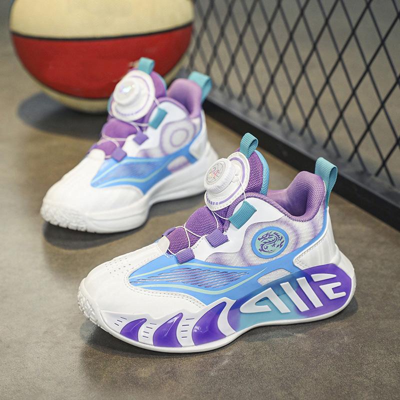 28-40 Kinder Übergröße Bequeme Atmungsaktive Modische Sport- und Freizeitschuhe High Top Basketballschuhe