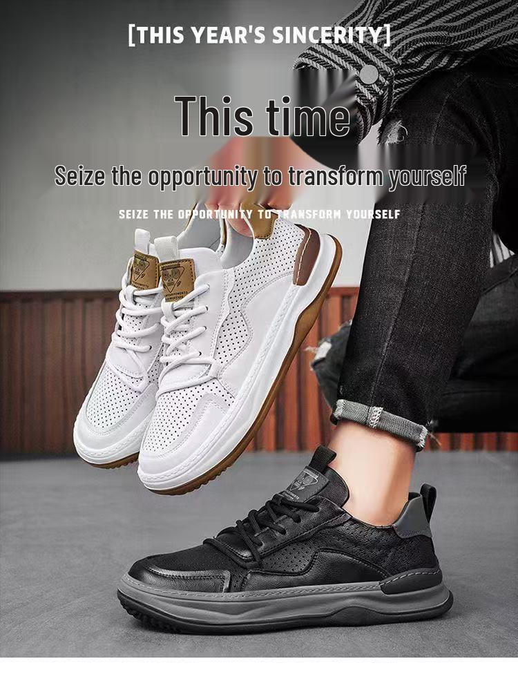 Men's Breathable Mesh Casual Sports Shoes - Lightweight, Trendy, Versatile, and Comfortable Soft Sole