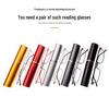 Compact Ultra-Light Fashion Reading Glasses with Pen Holder for Men & Women