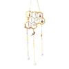 Yousheng Honeycomb Crystals Suncatcher, Window Hanging Pendants, Sun Catcher with Crystal Prisms, Sparkling Wind Chimes, Home Indoor Outdoor Garden