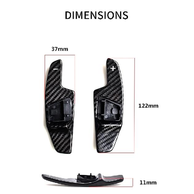 SK CUSTPM Carbon Fiber Replacement Steering Wheel Paddle Shifters For Volkswagen Golf 8 MK8 R Line VW Interior Car Accessories