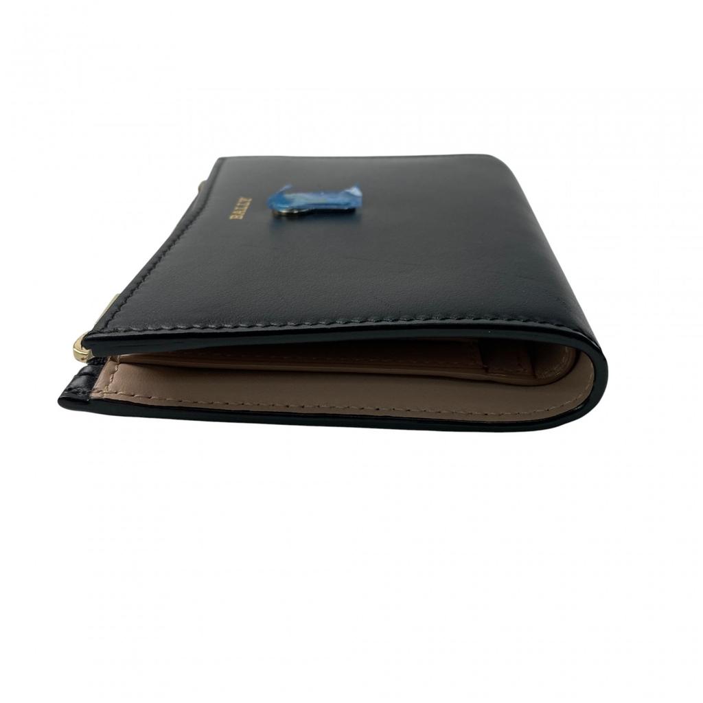 Used BALLYBifold Wallet Black Leather Women