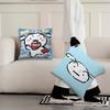 Cartoon C-Crayon S-Shin-chan Nohara Shiro Cute cushion cover Living Room Headboard Office Bedroom Sofa Nap Time Pillow Case