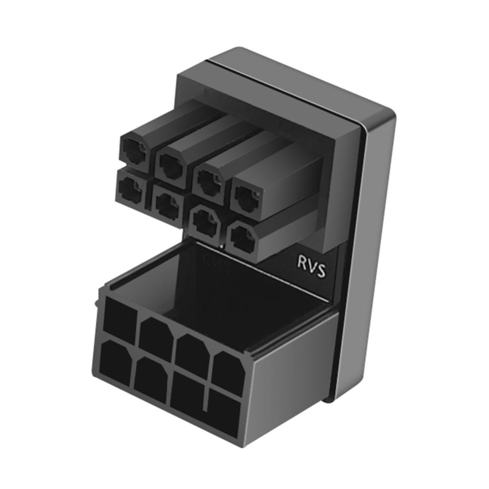 Angle PCIe 8 Pin Adapter Graphics Card Connector 180 Degree Angle Connector Graphics Power Adapter