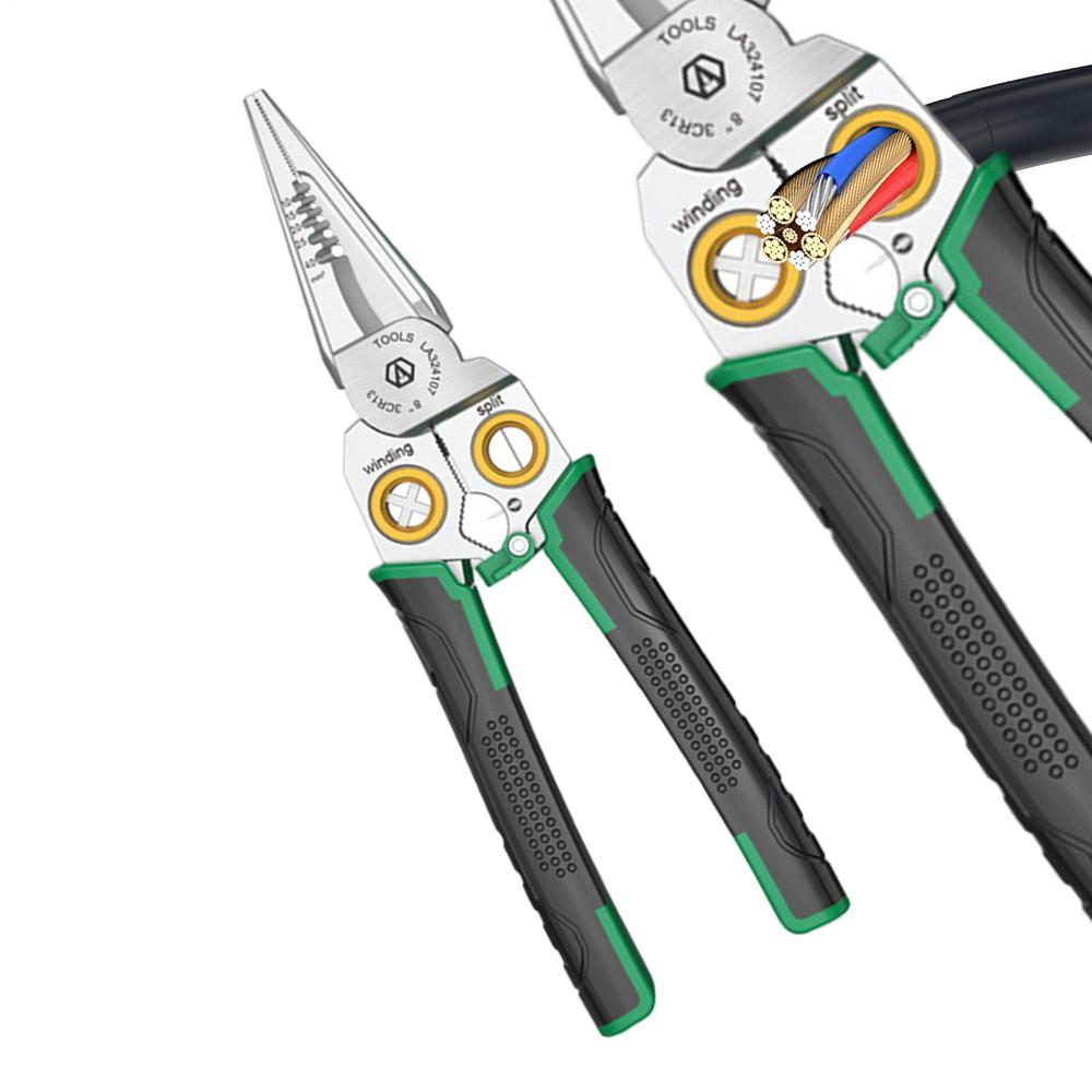 Wire Stripper Multifunctional Cable Cutting Pliers With Electricity Measurement Home Improvement Electrical Tools For Automotive