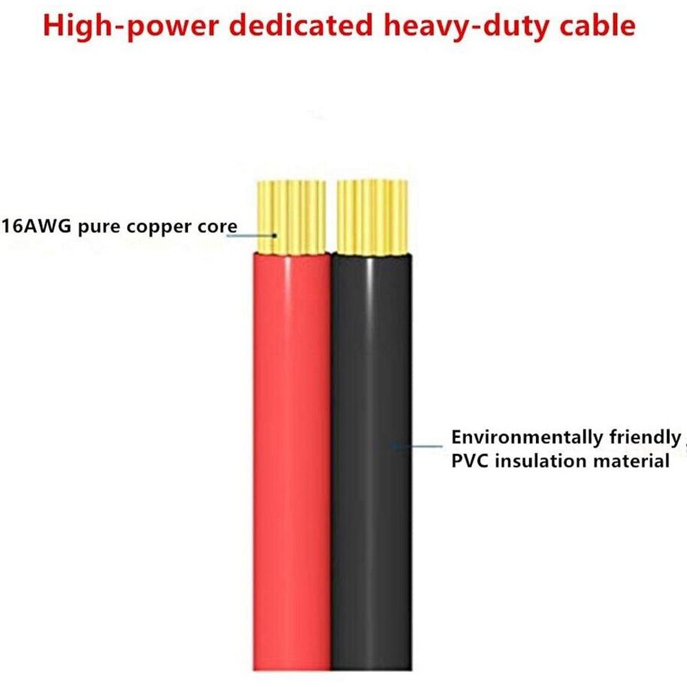 12-24V Car Male Plug Heavy Duty Cigaret Socket Adapter 10A Cigarette Lighter Adapter Power Cord To Auto Cigarette Lighter Socket