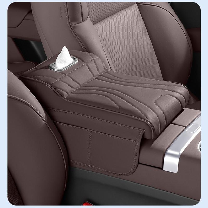 Car Armrest Box Car Protective Cover  For H9 2rd 2025 2025 Car Armrest Box Leather Height Increase Pad Storage Bag