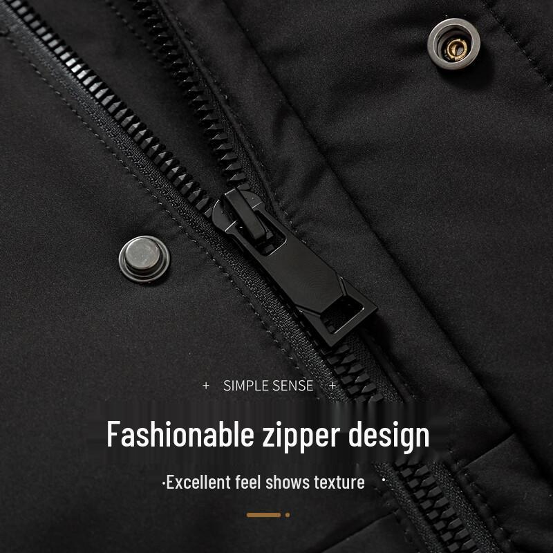 XueZhongFei Herren Abnehmbare Kapuze Gänsedaunenweste