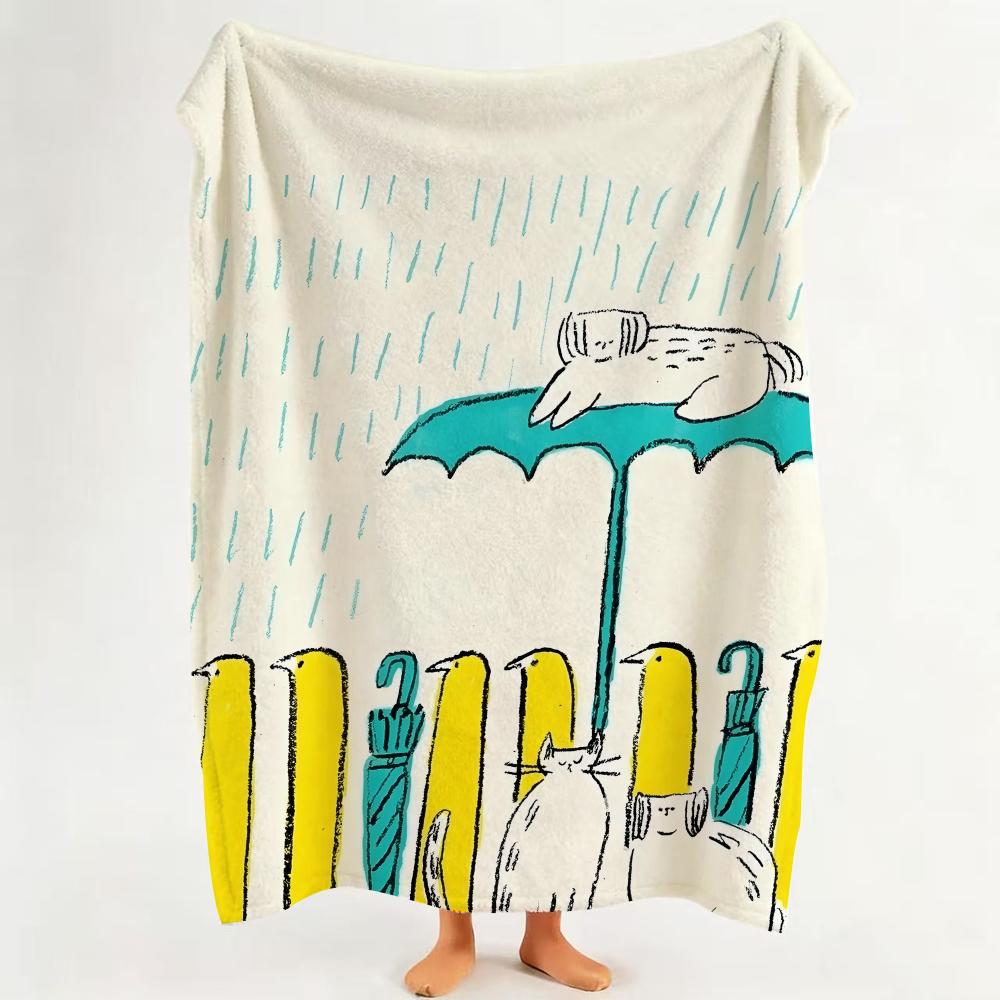 

Illustrator I Ico C Crafts Throw Flannel Throw Blanket Suitable for Sofa Living Room Bedroom 75cmx90cm