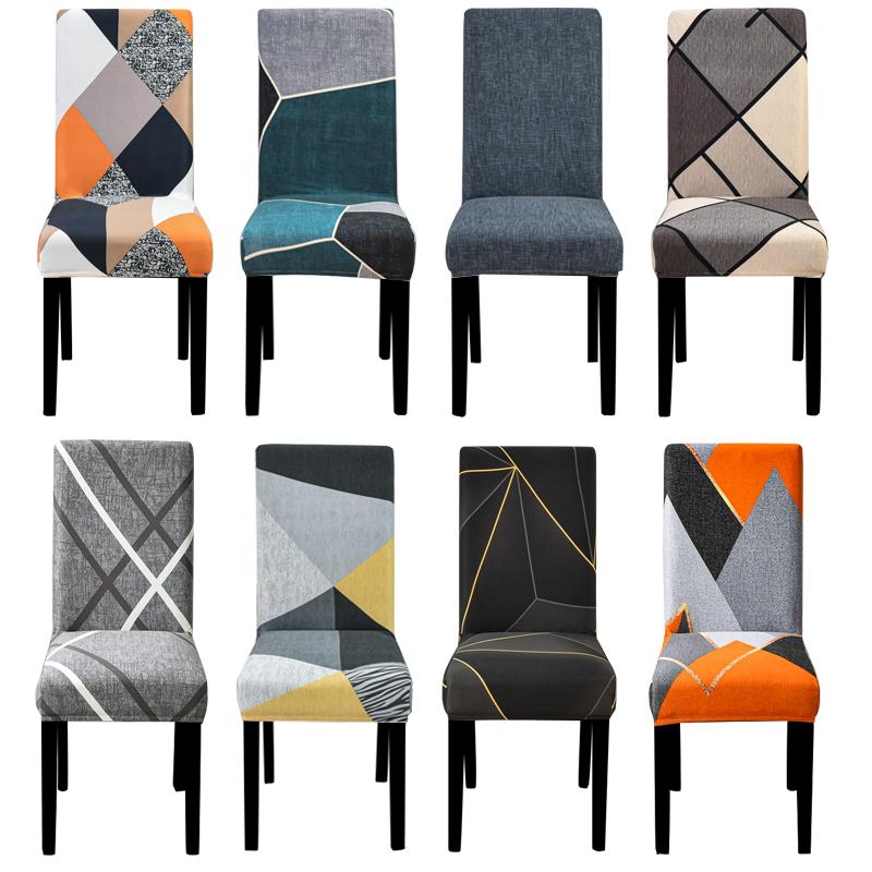 Dining Chair Slipcover,High Stretch Removable Washable Chair Seat Protector Cover for Home Party Hotel Wedding Ceremony 4/6pcs
