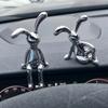 Car Interior Center Console Decoration Cartoon Rabbit Personality Ornament Decor for Room Dining Table Decoration Desk