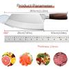 Kitchen Knife Meat Cutting Stainless Steel Vegetable Chopping Knife Multifunctional Chef Knife Wooden Handle Kitchen Accessories