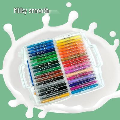 Colorful Water-Soluble Oil Pastels - 12/24/36 Colors for Kindergarten Art and Doodling
