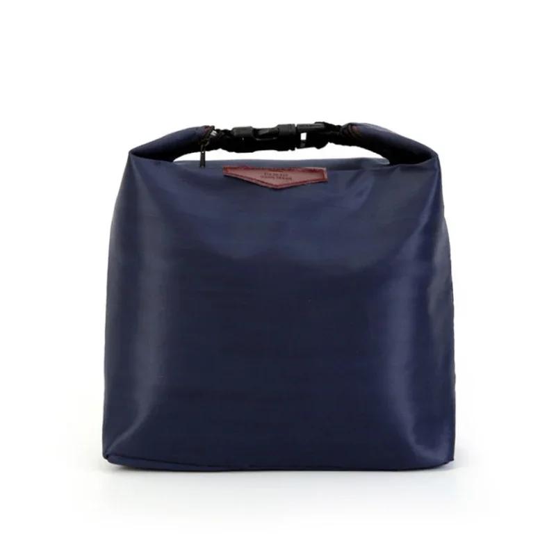 1pc Oxford Cloth Thermal Insulated Lunch Bag Portable Cooler Lunch Box Food Storage Bag For Picnic Bento Container