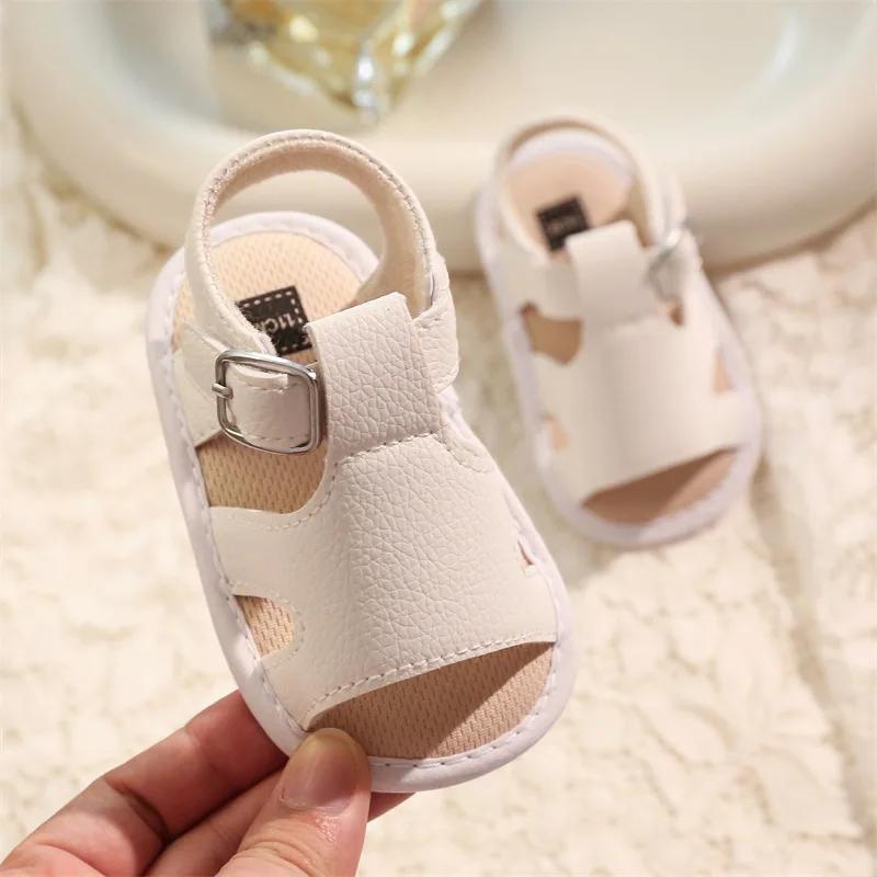 

New Summer Baby Sandals Infant Boy Girl Shoes Non-slip Rubber Sole Net Flat Heel Garden Girl Sandals First Walkers 0-1Y 20